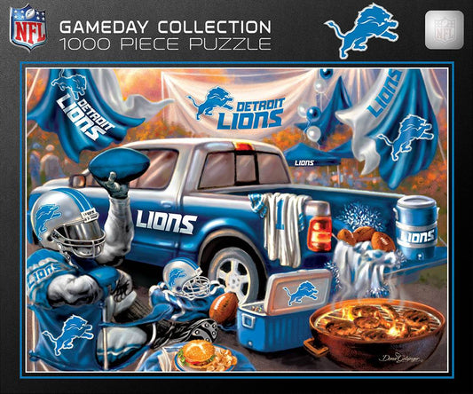 Detroit Lions 1000 Piece Puzzle Gameday Football Design - ToylandEU