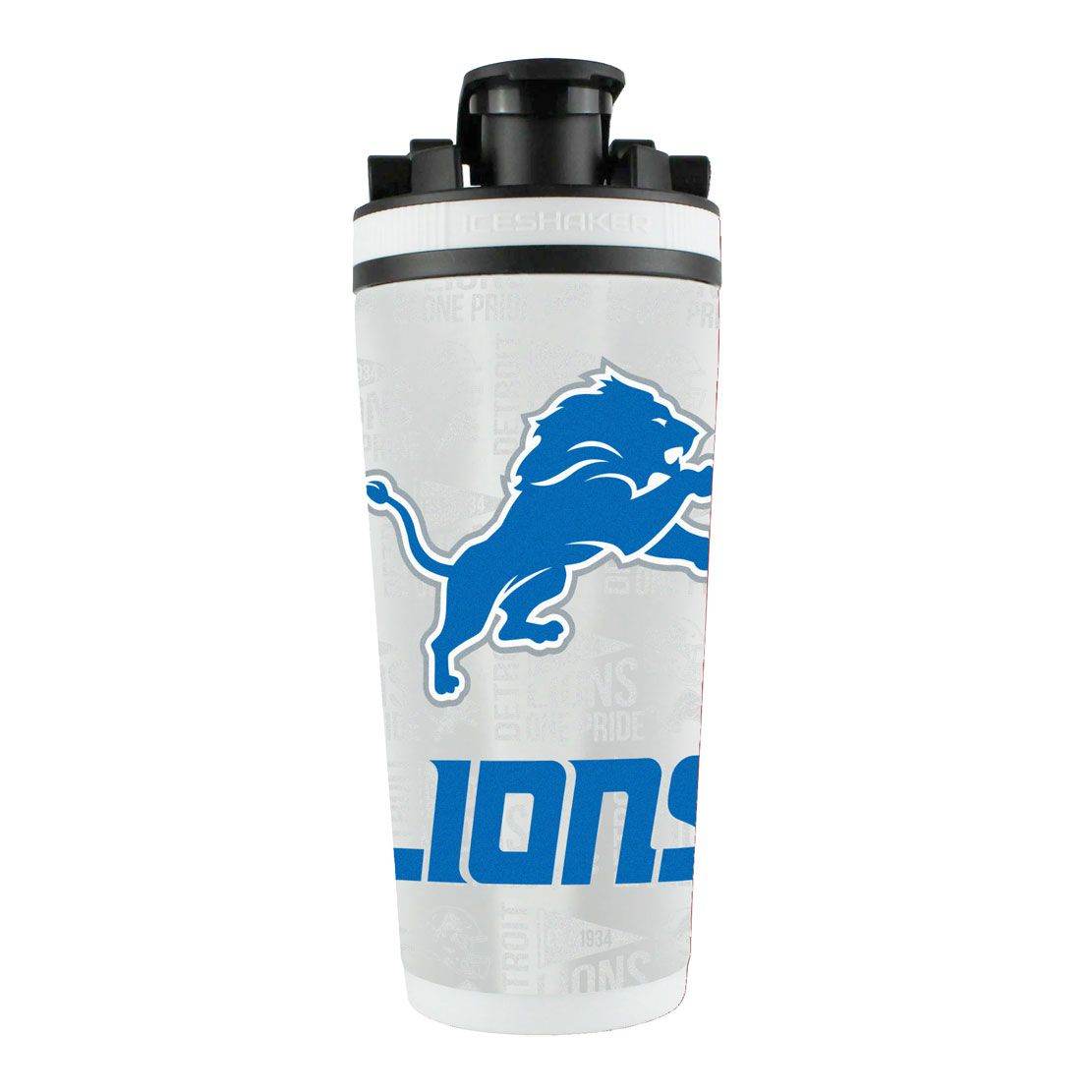 Detroit Lions 26oz Stainless Steel Ice Shaker Bottle - ToylandEU