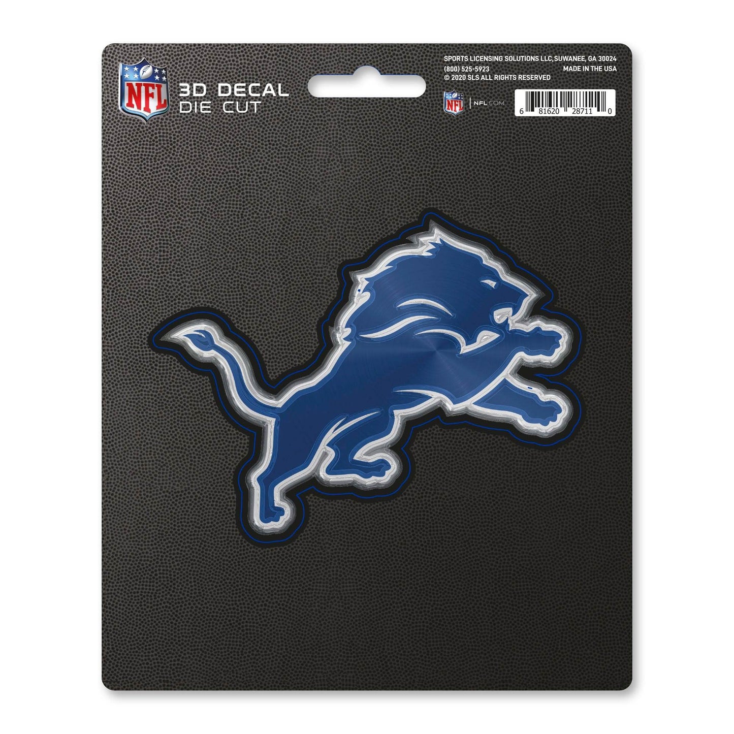 Detroit Lions 3D Die Cut Decal Logo 5x6 Inch Premium Vinyl - ToylandEU