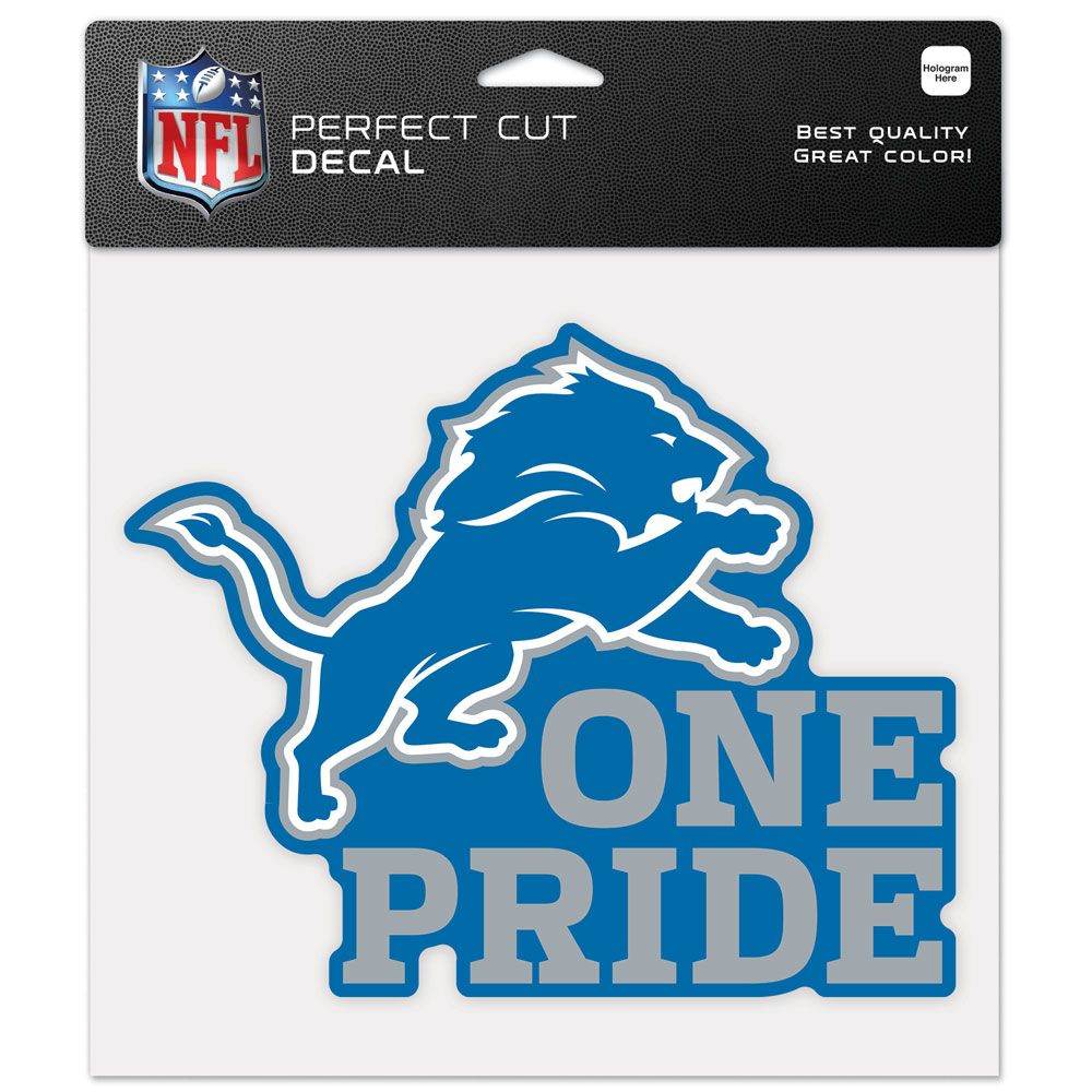 Detroit Lions 8x8 Perfect Cut Color Decal Slogan Sticker - ToylandEU