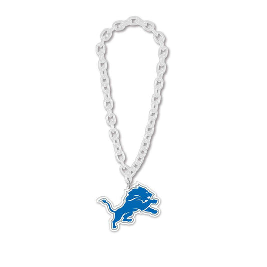 Detroit Lions Big Chain Necklace Foam Logo 38 Inch Apparel - ToylandEU