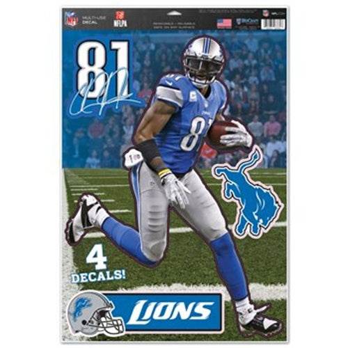 Detroit Lions Calvin Johnson Decal 11x17 Multi Use Sticker - ToylandEU
