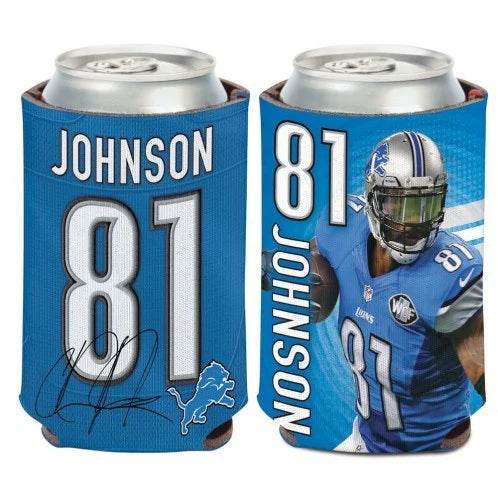 Detroit Lions Can Cooler Calvin Johnson Design 12 Ounce - ToylandEU