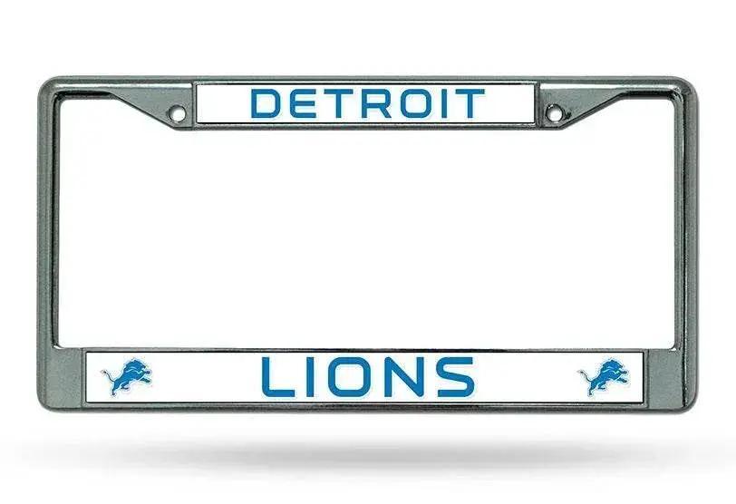  Detroit Lions Chrome License Plate Frame Durable Gift -  ToylandEU™