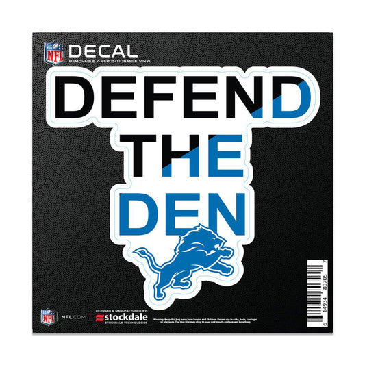 Detroit Lions Decal 6x6 All Surface Slogan Vinyl Sticker - ToylandEU