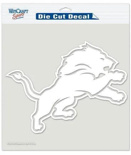  Detroit Lions Decal 8x8 Die Cut White -  ToylandEU™