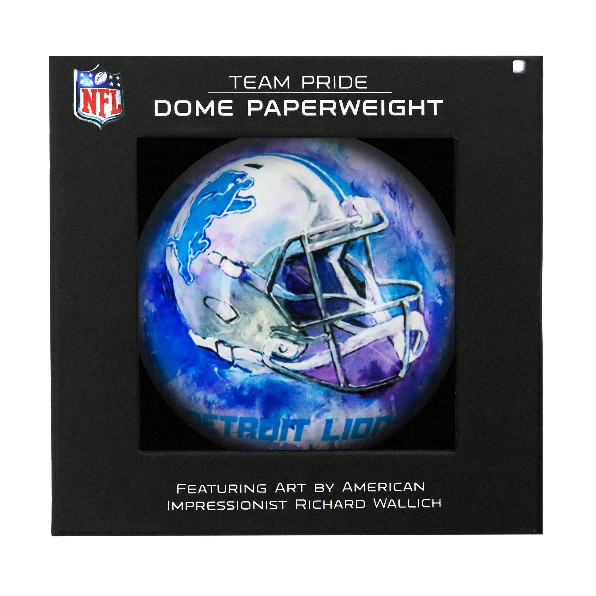 Detroit Lions Domed Glass Paperweight Officially Licensed - ToylandEU