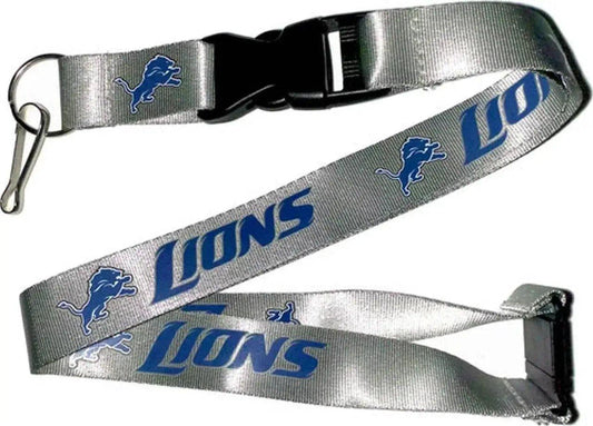  Detroit Lions Gray Lanyard Aminco Breakaway Quick Release -  ToylandEU™