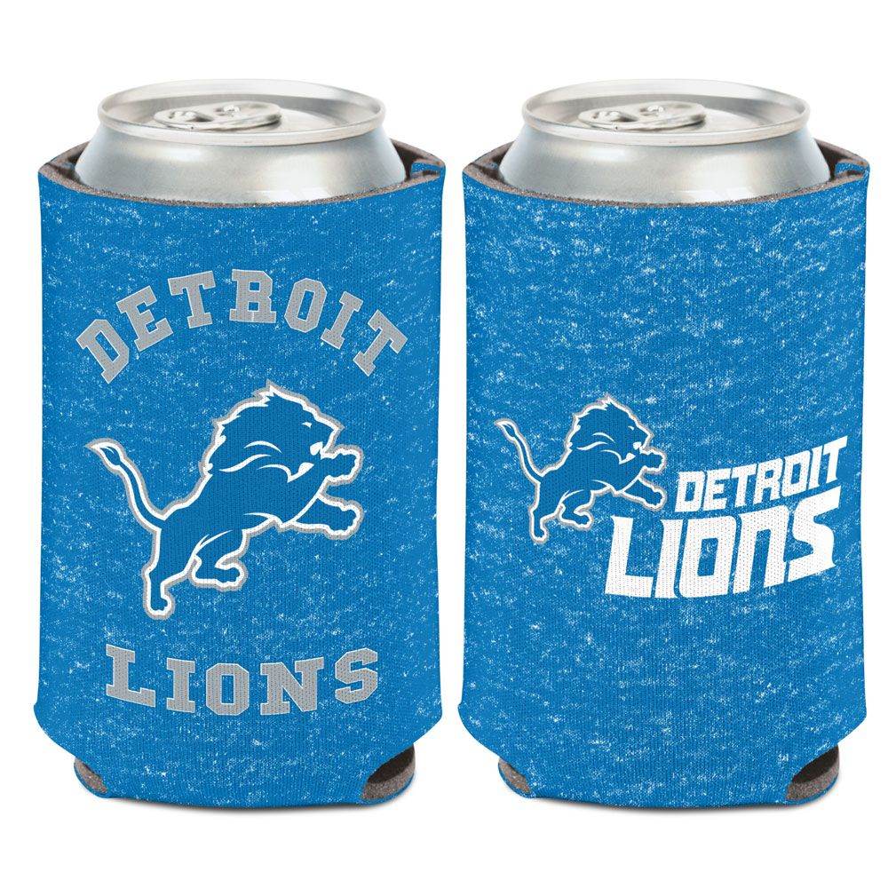 Detroit Lions Heathered Can Cooler 12 Oz Foam Insulated - ToylandEU