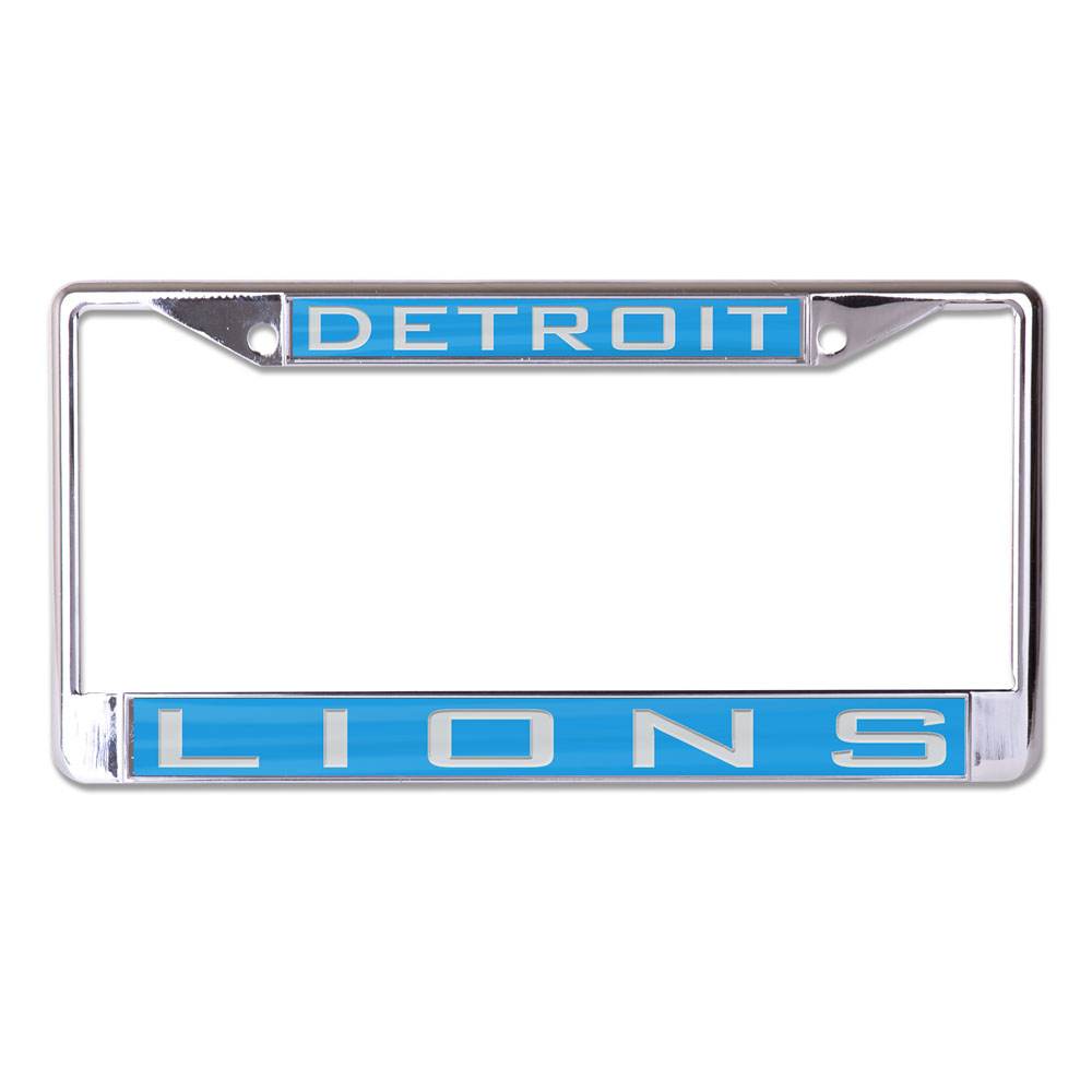 Detroit Lions Inlaid License Plate Frame Chrome Finish - ToylandEU