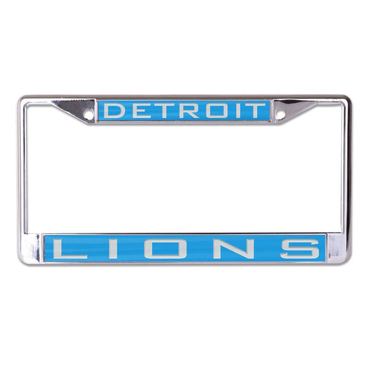 Detroit Lions Inlaid License Plate Frame Chrome Finish - ToylandEU