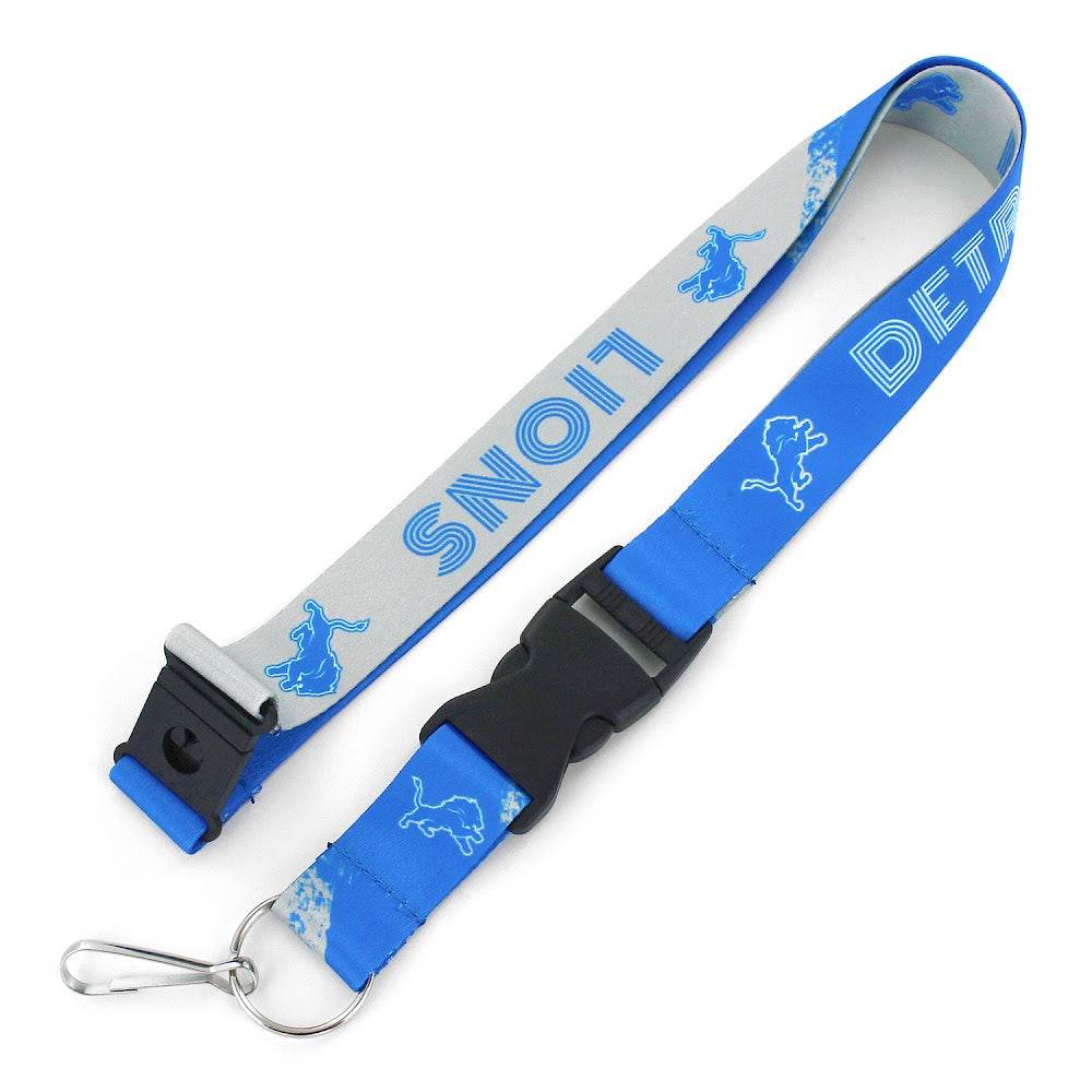Detroit Lions Lanyard Crossfade Design Breakaway Buckle - ToylandEU