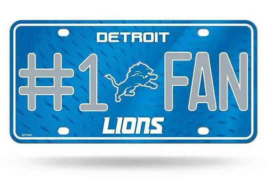  Detroit Lions License Plate Fan Aluminum 6x12 Official -  ToylandEU™