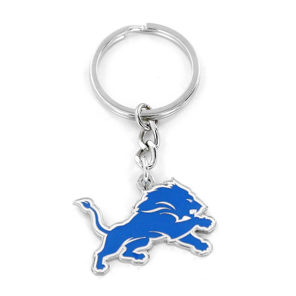 Detroit Lions Logo Keychain Durable Metal With Split Ring - ToylandEU