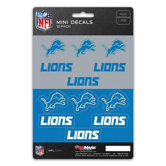 Detroit Lions Mini Decal Set 12 Pack Premium Vinyl Die Cut -  ToylandEU™