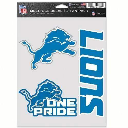  Detroit Lions Multi Use Decal Pack Three Designs Kit -  ToylandEU™