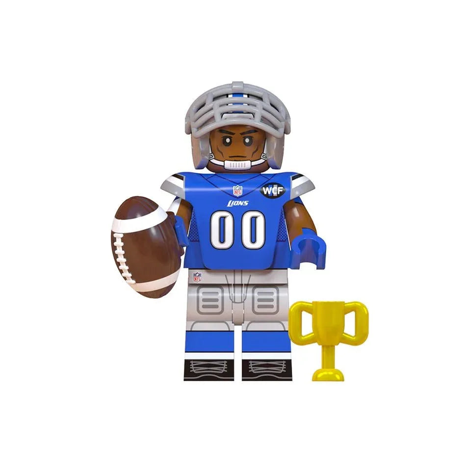 Detroit Lions NFL Figure ABS Plastic Custom Made For Fans And Collectors Durable Display Figure - ToylandEU