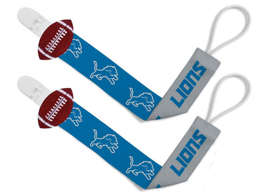 Detroit Lions Pacifier Clips Two Pack Set For Babies - ToylandEU