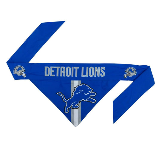 Detroit Lions Pet Bandanna Size XS Two Sided Cotton Blend - ToylandEU