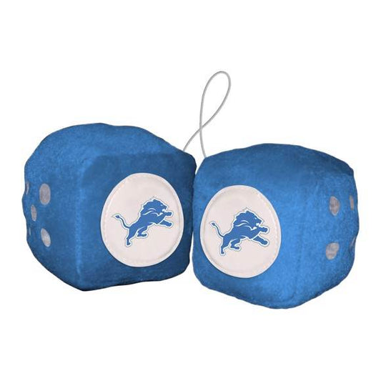 Detroit Lions Plush Fuzzy Dice with Embroidered Logo Patch - ToylandEU