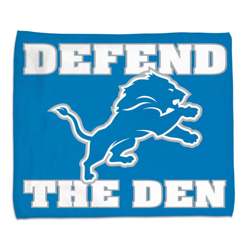 Detroit Lions Rally Towel 15x18 Full Color Gameday Gear - ToylandEU