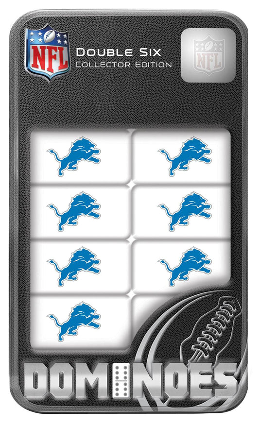 Detroit Lions Resin Dominoes Set With Collectible Tin Box - ToylandEU
