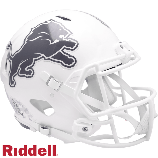Detroit Lions Riddell Authentic Salute To Service Helmet - ToylandEU