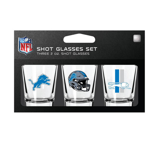 Detroit Lions Shot Glass Set 3 Pack Mojo Licensing Official - ToylandEU