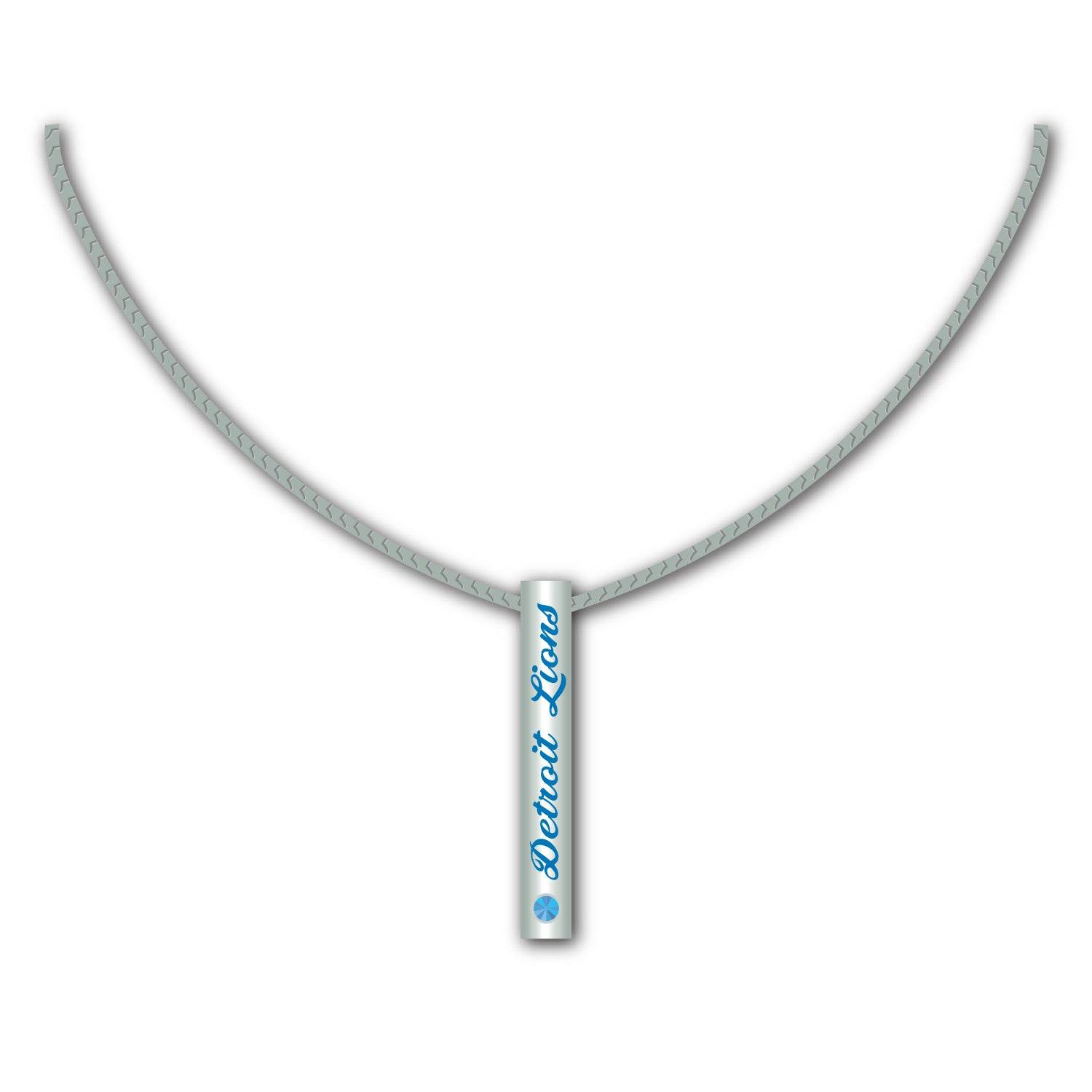 Detroit Lions Silver Bar Necklace For Fans NFL Gift - ToylandEU