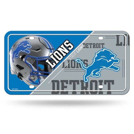 Detroit Lions Split Design Aluminum License Plate Rico - ToylandEU
