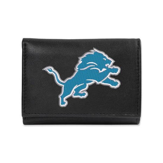 Detroit Lions Trifold Leather Wallet With Embroidered Logo - ToylandEU