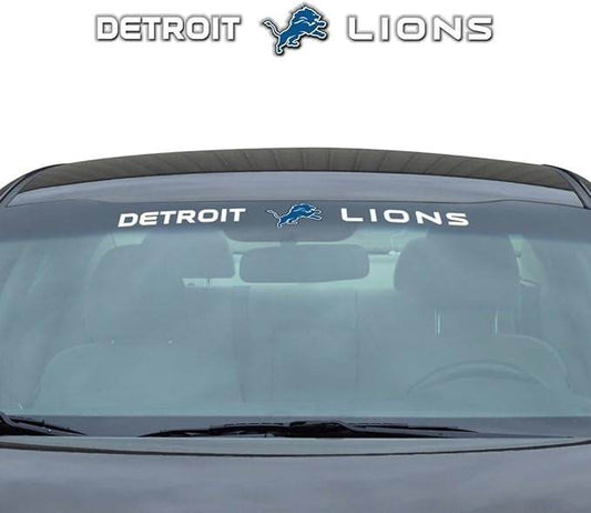 Detroit Lions Windshield Decal 35x4 Inches Vinyl Durable - ToylandEU