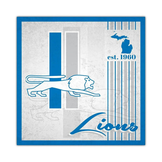  Detroit Lions Wood Sign 10x10 Wall Decor Album Design -  ToylandEU™