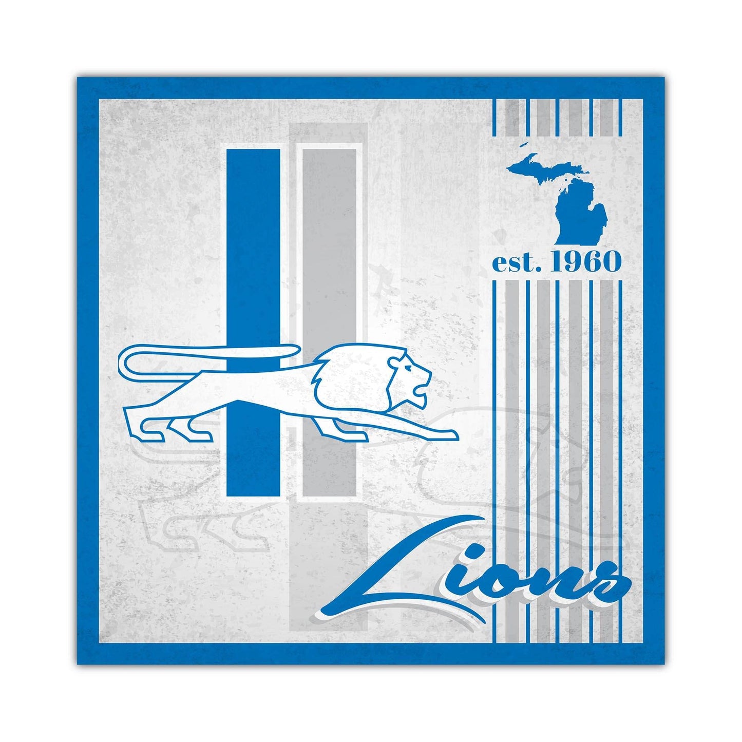 Detroit Lions Wood Sign 10x10 Wall Decor Album Design - ToylandEU
