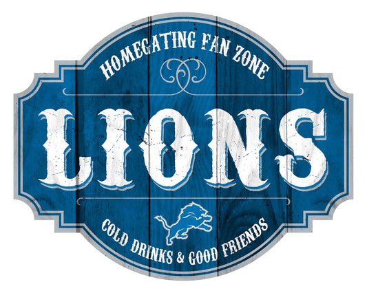 Detroit Lions Wood Sign 12 Inch Homegating Tavern Decor - ToylandEU