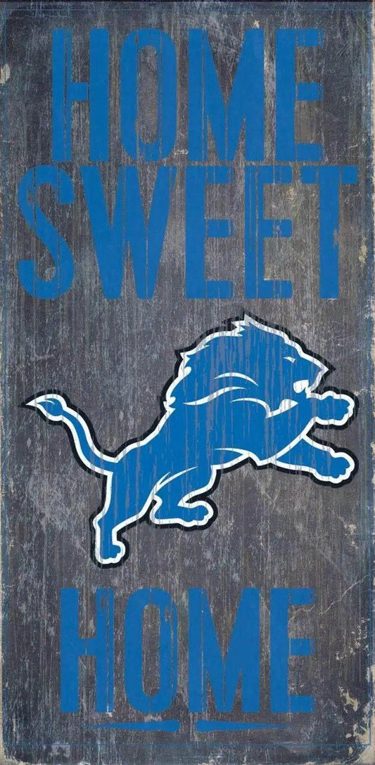  Detroit Lions Wood Sign Home Sweet Home 6 By 12 Inch -  ToylandEU™