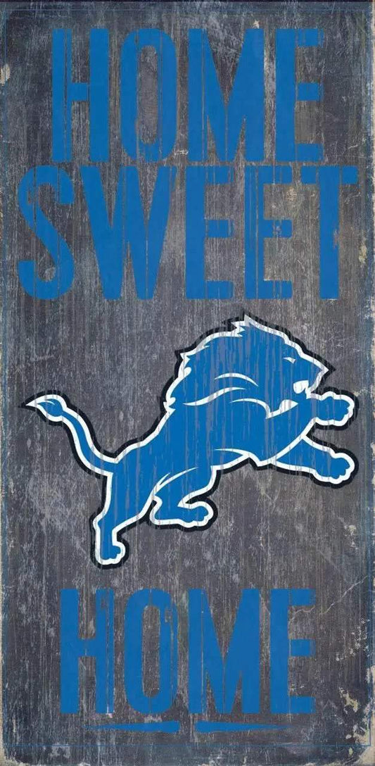  Detroit Lions Wood Sign Home Sweet Home 6 By 12 Inch -  ToylandEU™