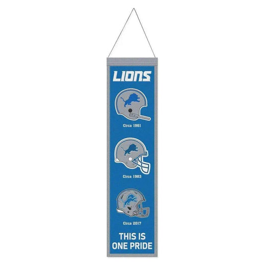  Detroit Lions Wool Banner 8x32 Heritage Evolution Design -  ToylandEU™