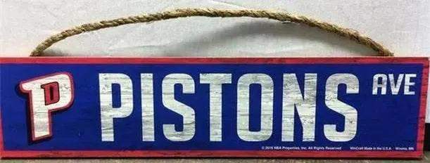  Detroit Pistons 4x17 Wood Avenue Design Sign With Team Logo -  ToylandEU™