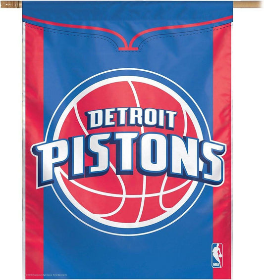 Detroit Pistons Banner 27x37 Vertical Nylon Indoor Outdoor - ToylandEU