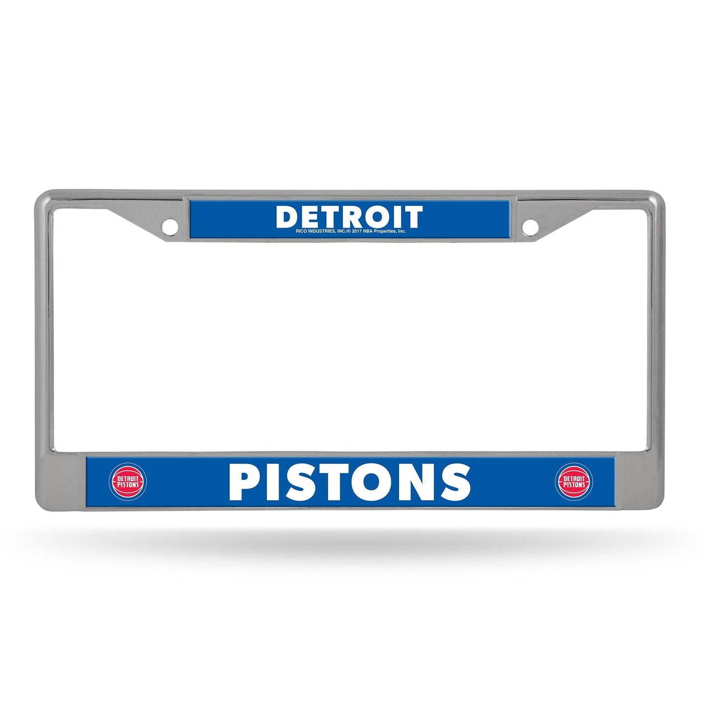Detroit Pistons Chrome License Plate Frame Printed Insert - ToylandEU