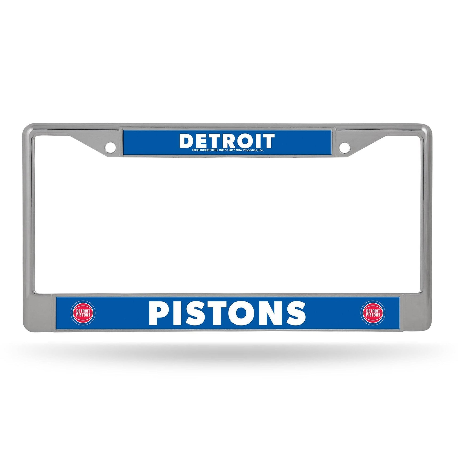 Detroit Pistons Chrome License Plate Frame Printed Insert - ToylandEU