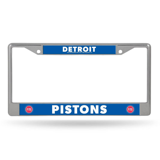 Detroit Pistons Chrome License Plate Frame Printed Insert - ToylandEU