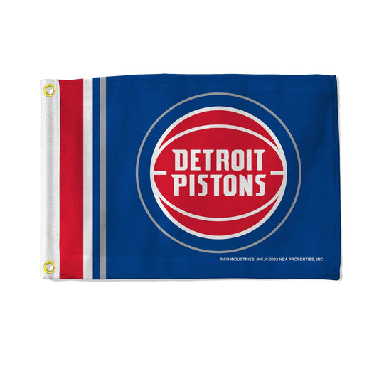 Detroit Pistons Flag 12x17 Striped Utility Banner Size - ToylandEU