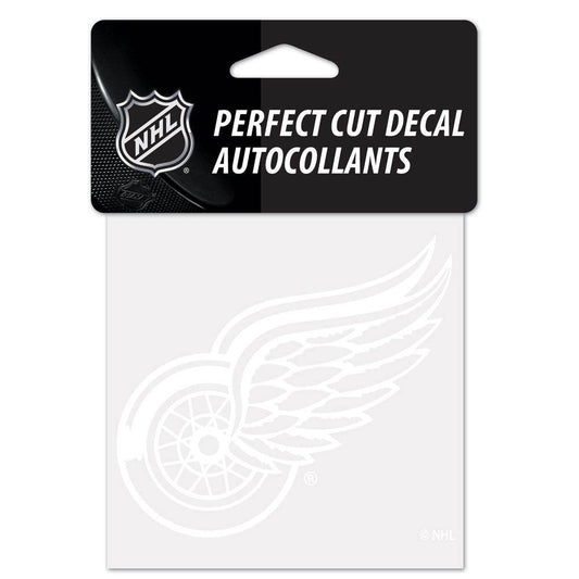 Detroit Red Wings 4x4 Decal Perfect Cut White Vinyl Sticker - ToylandEU