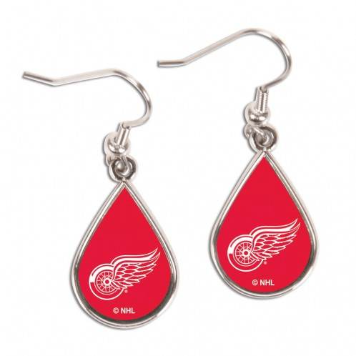 Detroit Red Wings Earrings Tear Drop Style Special Order - ToylandEU