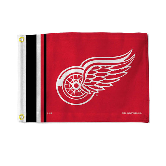 Detroit Red Wings Flag 12x17 Striped Utility Polyester - ToylandEU