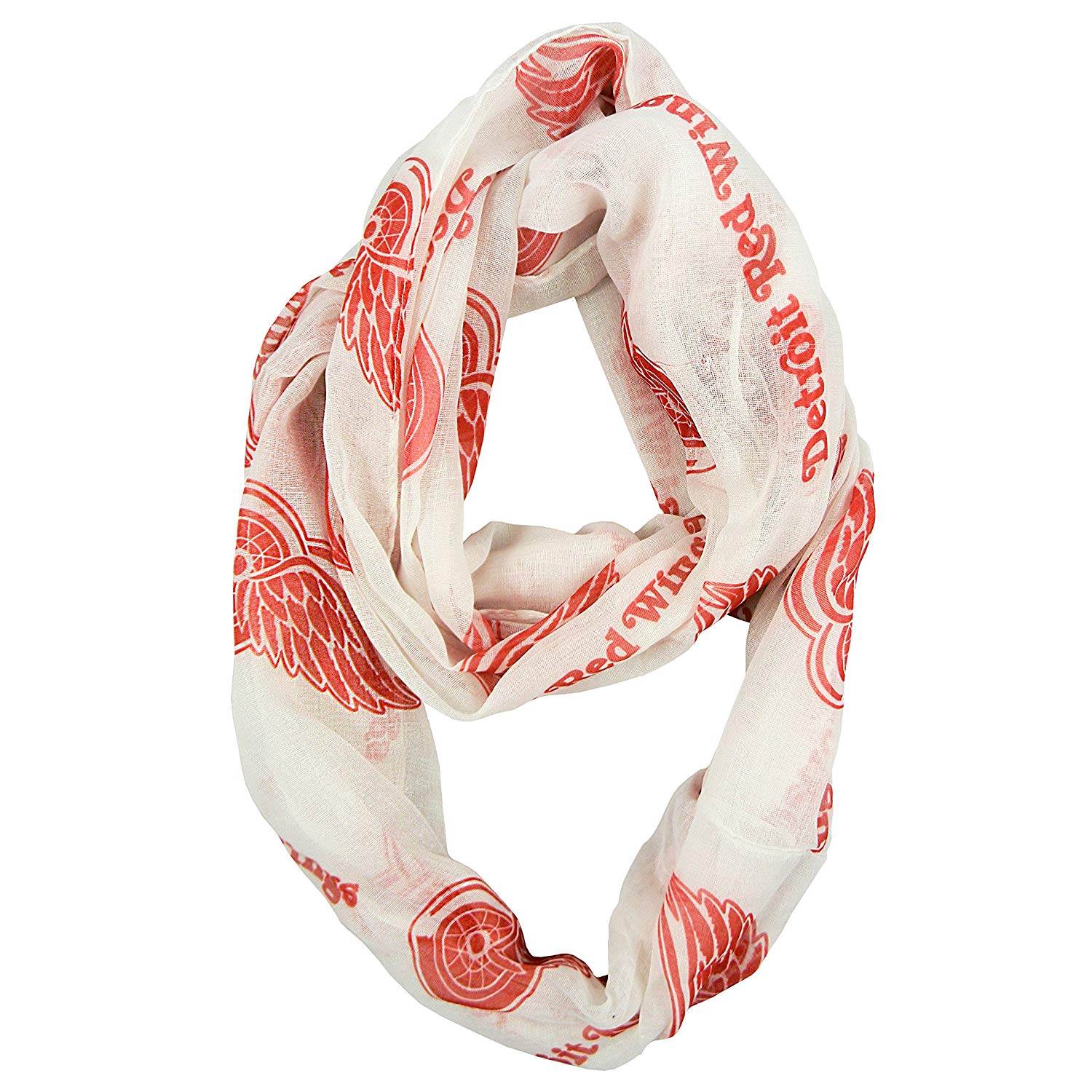 Detroit Red Wings Infinity Scarf Alternate Logo Sheer - ToylandEU
