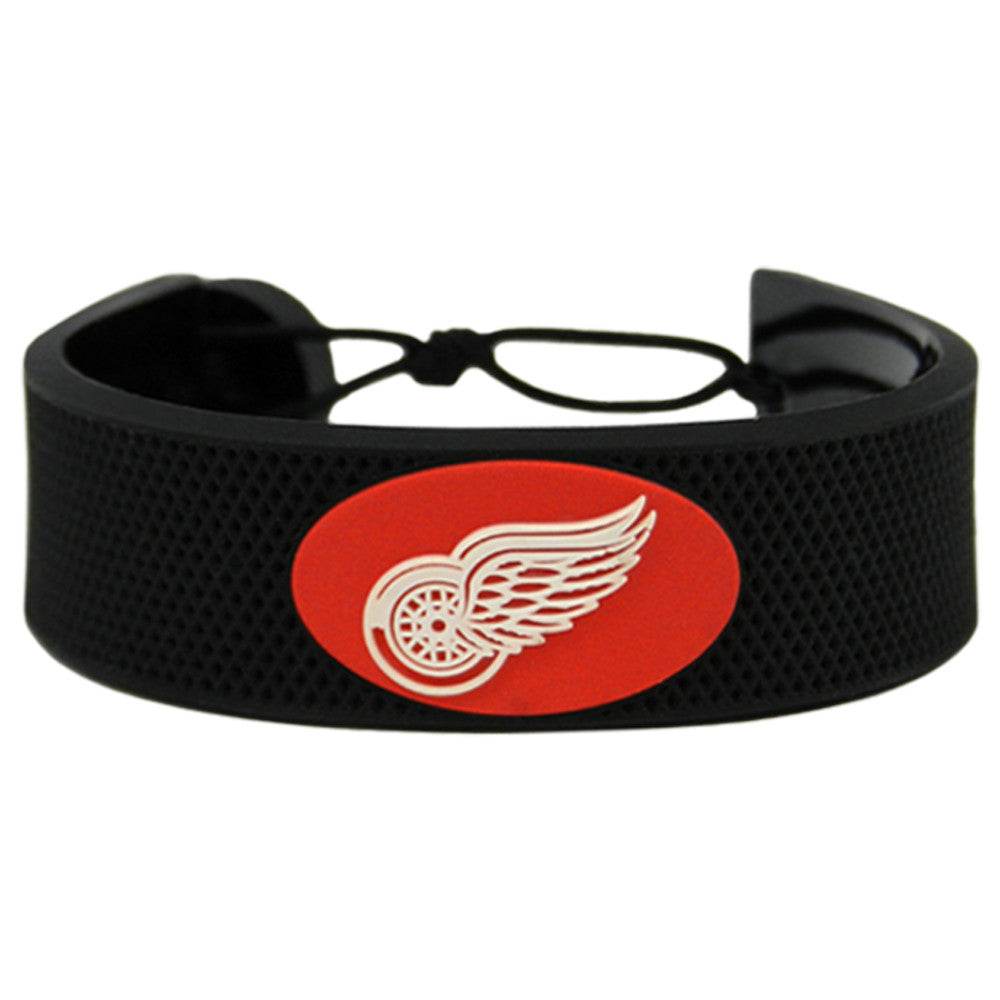 Detroit Red Wings Leather Bracelet With Ceramic Bead - ToylandEU