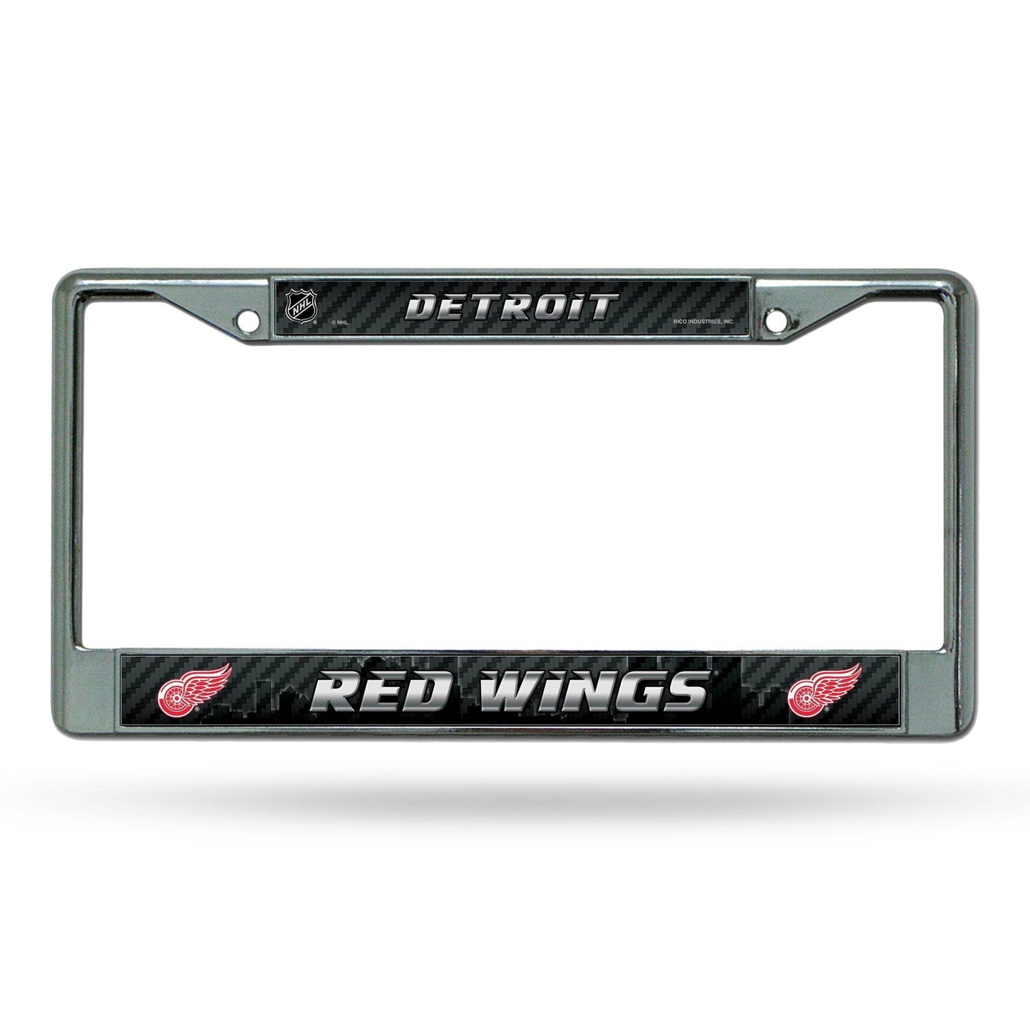 Detroit Red Wings License Plate Frame Chrome Printed Insert - ToylandEU